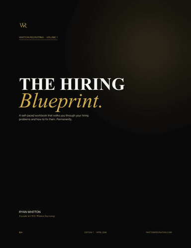 The Hiring Blueprint workbook cover